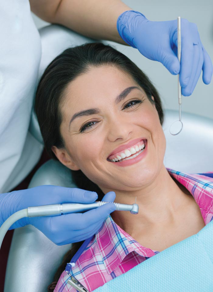 smiling dental patient 